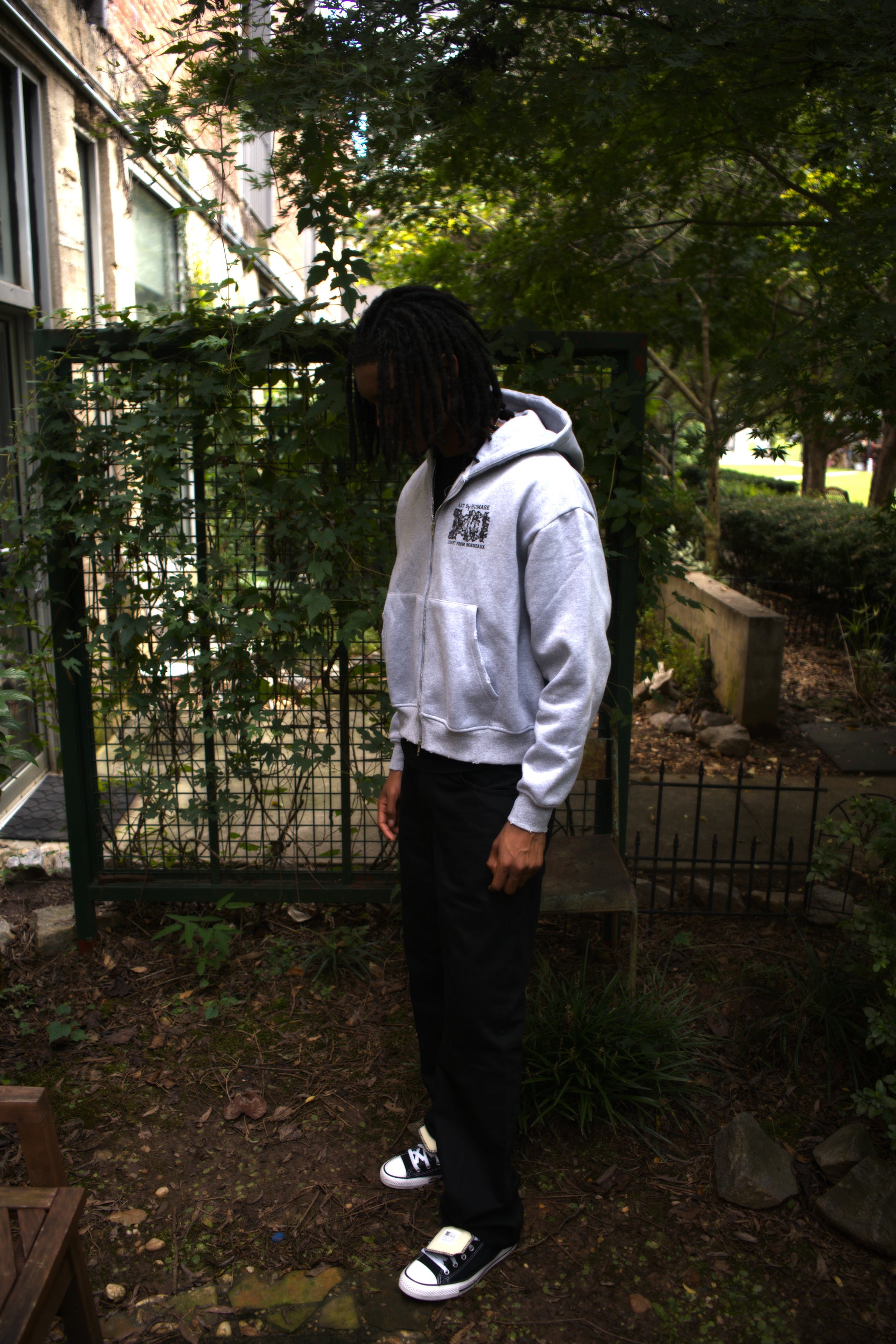"LEVELS OF SCULPTURE" ZIP UP